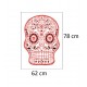 Sticker decorativ, Skull, 78 cm, 216STK-5 Sticker decorativ, Skull, 78 cm, 216STK-5