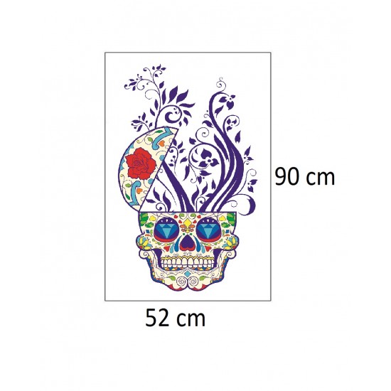 Sticker decorativ, Skull, 90 cm, 219STK-1