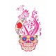 Sticker decorativ, Skull, 90 cm, 219STK-5