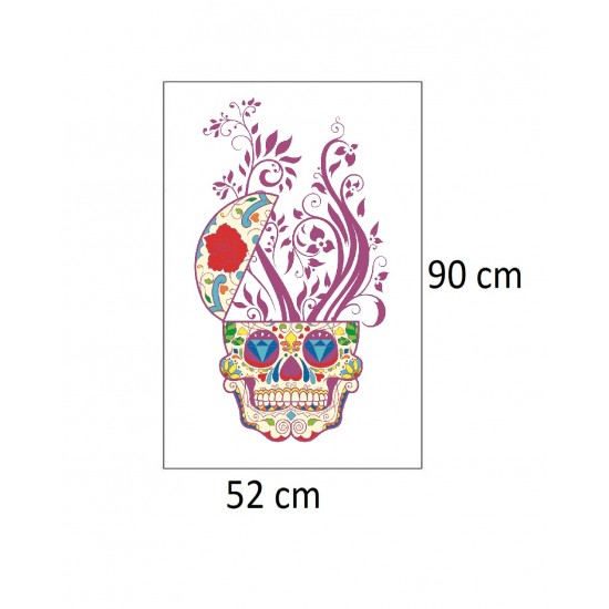 Sticker decorativ, Skull, 90 cm, 219STK-6