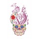 Sticker decorativ, Skull, 90 cm, 219STK-6