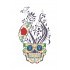 Sticker decorativ, Skull, 90 cm, 219STK-8