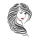 Sticker decorativ, Woman, 80 cm, 215STK-2