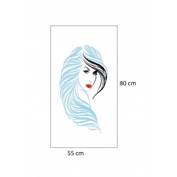 Sticker decorativ, Woman, 80 cm, 215STK-7
