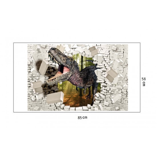 Sticker decorativ cu Dinozauri, 85 cm, 233STK Sticker decorativ cu Dinozauri, 85 cm, 233STK