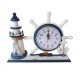 Ceas decorativ, Timona cu far, Albastru, 26 cm, K919A
