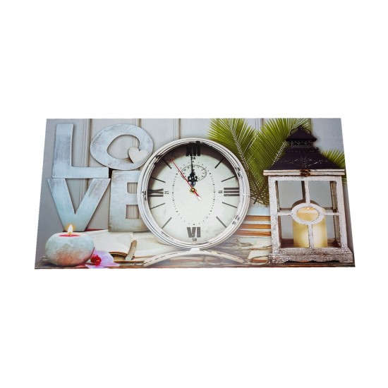 Ceas decorativ de perete, Love, 59 cm, DO12-2