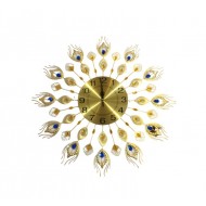 Ceas decorativ elegant, Coada de Paun, Silentios, 70 cm, 1803X
