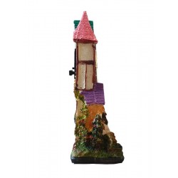 Ceas de masa Casuta, Multicolor, 18 cm, XM108642
