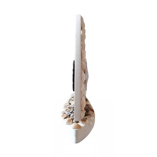 Ceas de masa Vela, Alb, 22 cm, 20178215