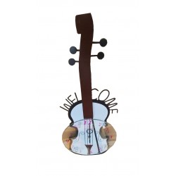 Ceas de perete, In forma de vioara, 60 cm,  M20119