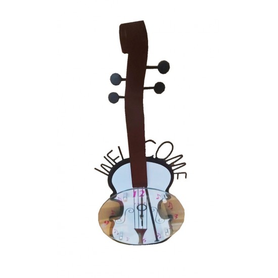 Ceas de perete, In forma de vioara, 60 cm,  M20119