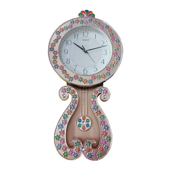 Ceas de perete cu pendul, Princess gold, 59 cm, RK35PND
