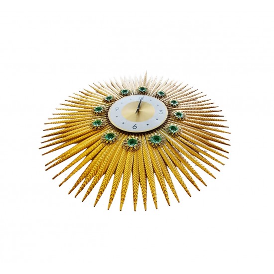 Ceas de perete in forma de soare, Silentios, 70 cm,  H930444