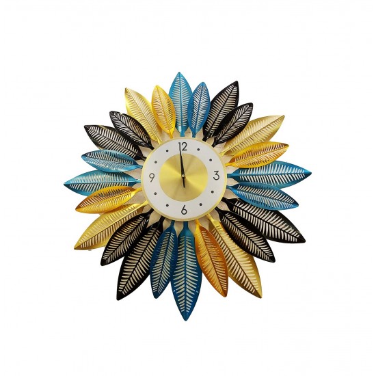 Ceas de perete in forma floare, Gerbera, Silentios, 70 cm,  H930445