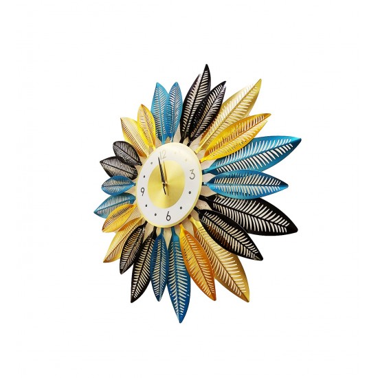Ceas de perete in forma floare, Gerbera, Silentios, 70 cm,  H930445