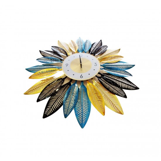 Ceas de perete in forma floare, Gerbera, Silentios, 70 cm,  H930445