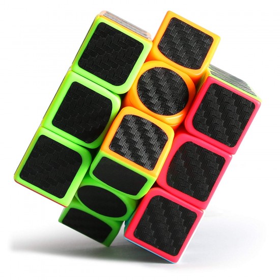 Cub Magic 3x3x3 - KungFu LongYua, Stickere Fibra De Carbon, 50CUB-1