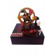 Cutie muzicala, cu cheita, Circuit in jurul roatei cu cheita, Maro, 15 cm, YL2024