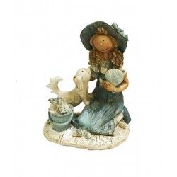 Decoratie fata cu catel, FF3147D