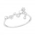 Inel argint,  Fecioara cu cristale din Zirconiu White, Marimea 52, A4S39351