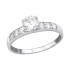Inel argint,  Stralucitor cu cristale din Zirconiu White, Marimea 57, A4S39352