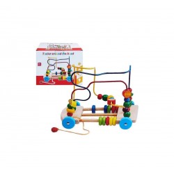 Joc educativ, circuit cu bile si fructe, 173BZ