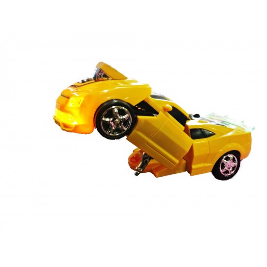 Masina transformer in robot 2 in 1, Canta si lumineaza, 1M