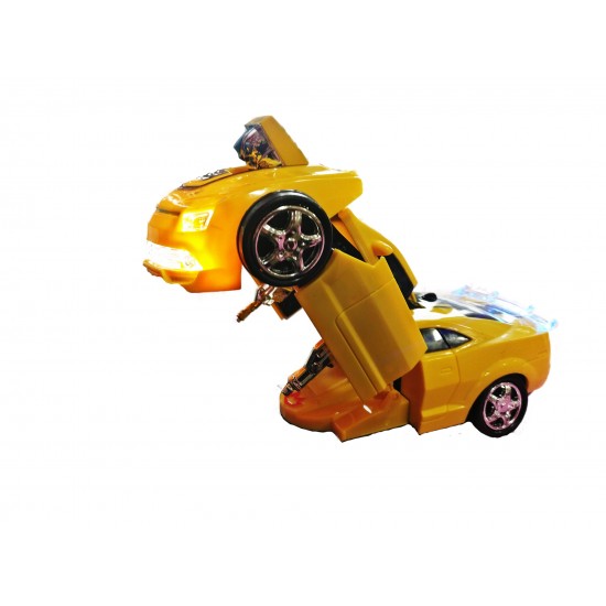 Masina transformer in robot 2 in 1, Canta si lumineaza, 1M