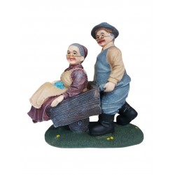 Mos si baba cu roaba, Gri, 13 cm, JJ2427