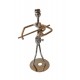 Ornament decorativ, Muzicant din metal, Nergu, 13 cm, 356XD-4 Ornament decorativ, Muzicant din metal, Nergu, 13 cm, 356XD-4
