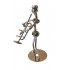 Ornament decorativ, Muzicant din metal, Nergu, 13 cm, 356XD-5