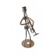 Ornament decorativ, Muzicant din metal, Nergu, 13 cm, 356XD-5