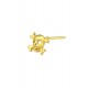 Piercing nas Argint placat cu aur 18K, Craniu, A4S33471