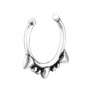Piercing  nas din Argint, Coroana, Silver A4S28389