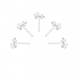 Set 5 Piercinguri  nas din Argint, Ancora Silver, A4S34521