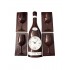 Set ceas de perete, Sticla de sampanie cu 4 pahare, 36  cm, 00788