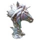 Statueta Decorativa, Bust Cal, Argintiu, 25 cm, DO22X
