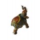 Statueta Decorativa, Elefant cu trompa in sus, Auriu, 14 cm, GA24507-3
