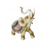 Statueta Decorativa, Elefant cu trompa in sus, Crem, 20 cm, GA24505
