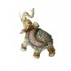 Statueta Decorativa, Elefant cu trompa in sus, Crem, 20 cm, GA24505