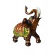 Statueta Decorativa, Elefant cu trompa in sus, Maro, 20 cm, GA24407