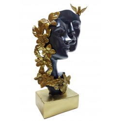 Statueta Decorativa, Indragostiti, Negru, 26 cm, DO22067
