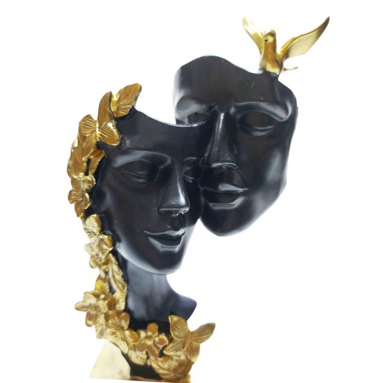 Statueta Decorativa, Indragostiti, Negru, 26 cm, DO22067