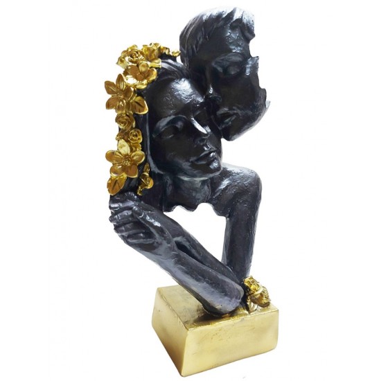 Statueta Decorativa, Indragostiti, Negru, 28 cm, DO22073