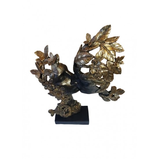 Statueta Decorativa Masca, Indragostiti, Auriu, 40 cm, 037SX Statueta Decorativa Masca, Indragostiti, Auriu, 40 cm, 037SX
