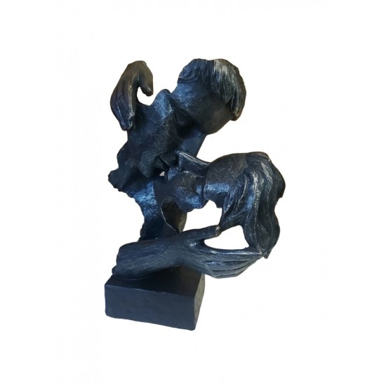 Statueta Decorativa Masca, Indragostiti, Negru, 27 cm, 065SX