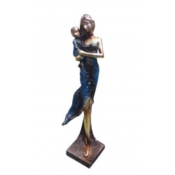 Statueta Mama cu copilul in brate, 30 cm, 30013TT