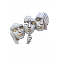 Statueta, Masca nu vad, nu aud, nu vorbesc, 33 cm, 1082XD