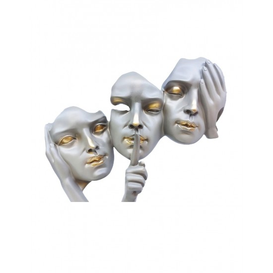 Statueta, Masca nu vad, nu aud, nu vorbesc, 33 cm, 1082XD